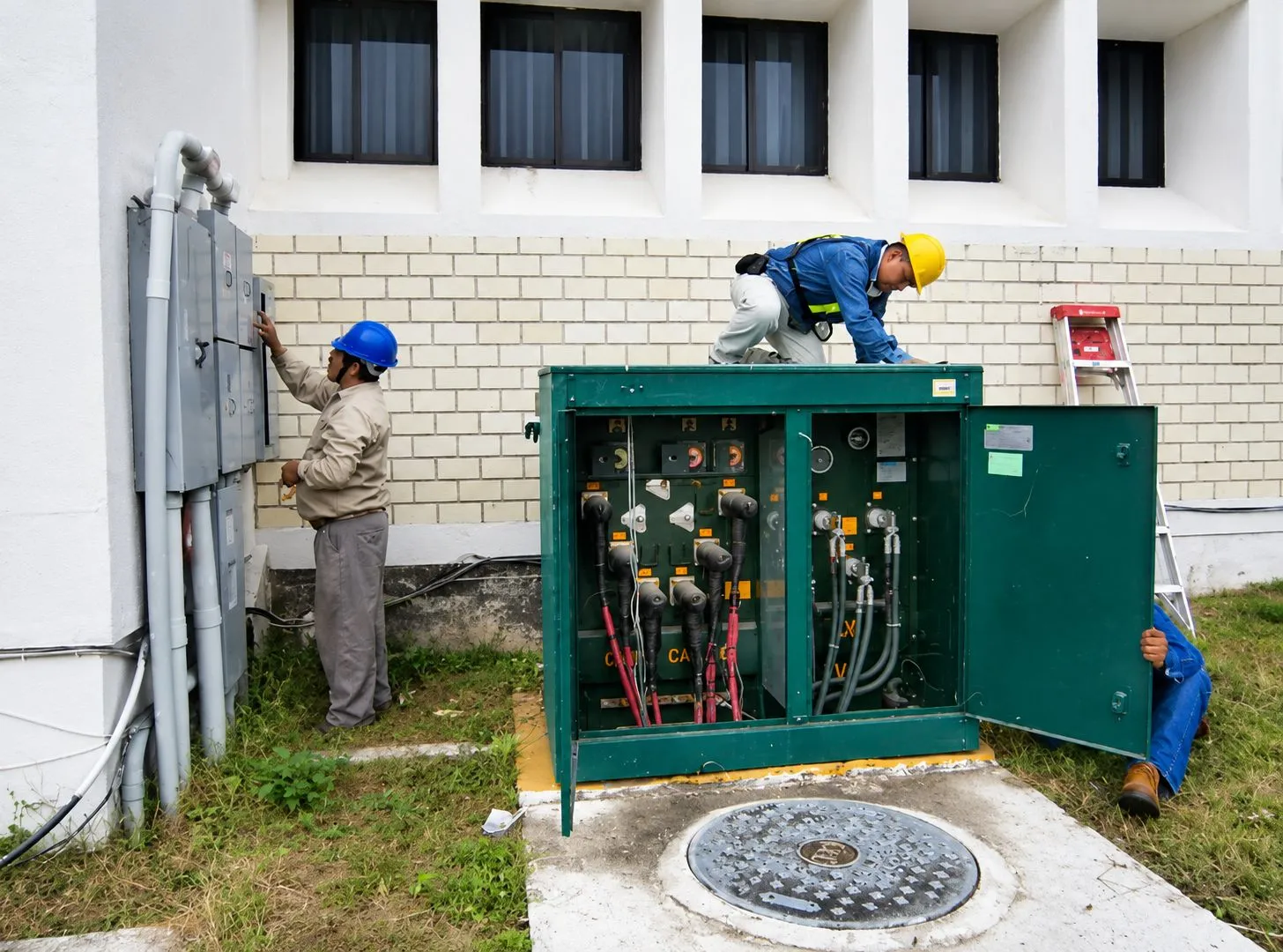 Mantenimiento a subestación eléctrica. Plantel de licenciatura de la Universidad del Golfo de México, campus Poza Rica.